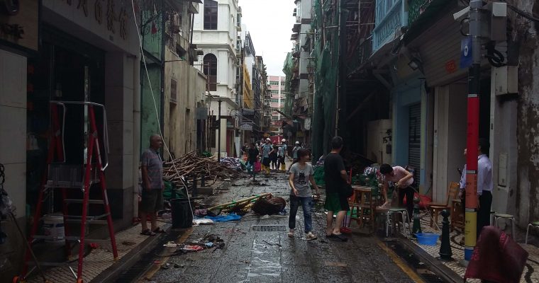 Taifun Mangkhut trifft Macau